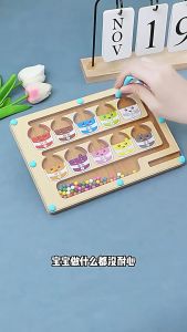 GeeToy Color Sorting & Number Maze Board: A Developmental Educational Toy