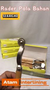 (1 Box isi 12 pcs) Rader Tracing Wheel Kayu | Rader Alat Pola Jahit Gerigi | Rader Alat Pola Bahan | Rader Alat Penanda Pola Bahan | Rader Alat Penanda Bahan | Rader Plastik