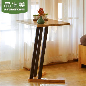 Simple Modern Small Side Table Wooden Sofa Bedroom Nightstand Living Room Portable Corner Table Bamboo Material Art Style