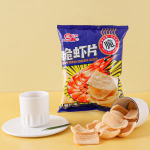 Crunchy Shrimp Chips  Shrimp Flavor Snack Craving Reliever Large Gift Box Dormitory Stock up for College Students