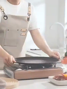 Non Stick Grill Pan Outdoor Camping Griddle Korean BBQ Steak Frying Pot Picnic Smokeless Wok Cookware