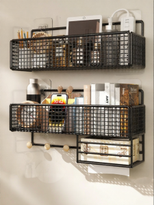 Space-saving Wall Mounted Storage Rack No Drill Dorm