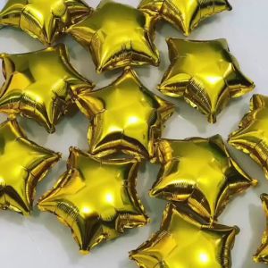 ส่งจากไทย มีหลากหลายสีให้เลือก  มีหลากหลายสีให้เลือก 10/18นิ้ว บอลลูนดาว ลูกโป่งดาว ลูกโป่งฟอยล์ หัวใจ ดาว