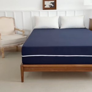 Foam Cover With Long Zipper Plain Mattress Protector Canadian Cotton ( Cover Only-Foam not Included)