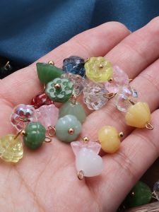 Nút Thủy Tinh Màu Sắc Tinh Tế Nút Áo Sơ Mi Cổ Điển Nút Trang Trí Hanfu Qipao Nút Áo Len Chiffon Nút DIY Trung Quốc