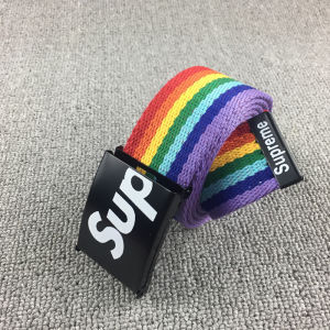 Casual Canvas Belt Smooth Buckle Automatic Buckle Belt Simple Korean Version Personality Youth Student Military Training Pants Belt