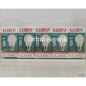 BOHLAM LED LUBY CAHAYA PUTIH PAKET 10 PCS 5 WATT