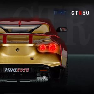 【WJ】Nissan 1:24/1:18 Nissan GTR simulation alloy car model sports car car model TIK TOK commemorative edition