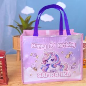 Tas Ultah BENTO / Tas Ulang Tahun Anak / Bisa Tambah Foto Anak