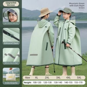 WANBAOLV | Waterproof Children Raincoat with Backpack Slot