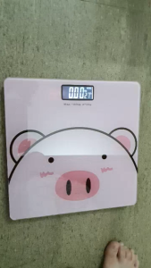 Cân Điện Tử Hình Heo Dễ Thương Phân Tích Lượng Mỡ Cơ Thể Màu Hồng Gói Đơn
