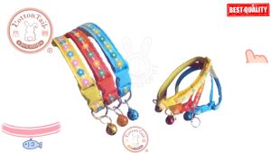 Kalung Lonceng Kucing Anjing Motif Bunga Kalung Aksesoris Kucing BUNGA