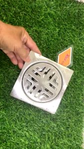 Thoát sàn Viva KAG-TS238 inox 304 Kích thước 12x12cm D60 Phễu thoát nước nhà tắm chống hôi SUS304 siêu bền MẪU MỚI SỌC V