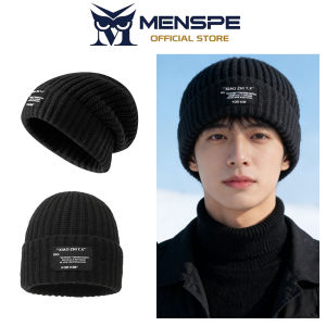 MENSPE Winter Knitted Hat Autumn and Winter Knitted Hat Large Head Cycling Hat with Thick Knitted Cap for Storm Cold Winter Climbing Cycling Hiking For Men Women
