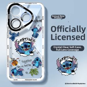 Transparent Drop-Resistant Stitch Themed Phone Case