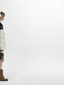 Turn Signal | Stylish Spliced Faux Shearling Womens Jacket Warm Loose Hooded