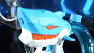 ปืนฉีดน้ำ ปืนฉีดน้ําไฟฟ้า ปืนฉีดน้ำไฟฟ้าปลาฉลาม ยิงไกล เก็บน้ำได้มาก ของเล่นเด็ก  ยิงไกลได้10เมตร  สงกรานต์ ปืนฉีดน้ำ