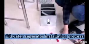 Stainless steel oil separator interception oil tank filtration separator kitchen wastewater treatmen