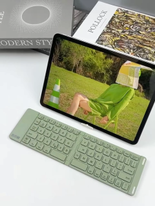 BOW มินิ HB022A บีที ไร้สาย พับ แป้นพิมพ์ โลหะ วัสดุ เร็ว การชาร์จ ด้วย ยืน เชลล์ สำหรับ โทรศัพท์มือถือ แท็บเล็ต แล็ปท็อป