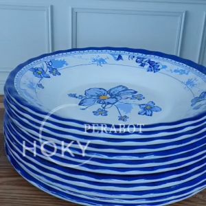 6 PCS PIRING MAKAN MELAMIN HUGICO ULIR 9 INCH