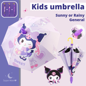 【NEW】Kindergarten Kids Umbrella Kuromi Cinnamoroll Sunscreen Umbrella Sunny Day Rainy Day General Purpose