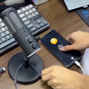 TNW K18 USB noise cancelling gaming condenser microphone with intelligent noise-cancelling for streaming media gaming recording