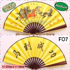 KIPAS KAYU KAIN IMPORT PREMIUM / KIPAS LIPAT NAGA GAYA CHINA / KIPAS FENG SHUI MEWAH / KIPAS TANGAN IMLEK / KIPAS BAMBU LUKISAN CHINA / KBJ8820-KBK761815