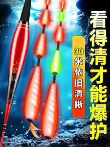 Day Night Double Use Luminescent Big Head Floats Sensitivity Bait Induction Color Change Electronic Floats XIAOFENGXIAN Fishing Gear