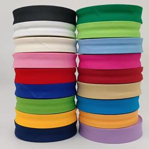 30mm X 5Meters Cotton Bias Binding Tape Size Solid Color DIY Handmade Sewing Material Cloth Bias Tape