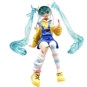 Bandai | New Hatsune Miku Lollipop Series Figure Anime Peripheral Collectible Models Decorative Decorations Children Kawaii Gift