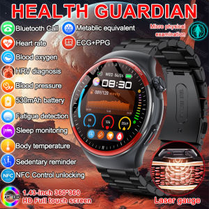 2025 New For HUAWEI Laser Check Smart Watch AMOLED Screen Blood pressure Heart rate Bluetooth call Micro examination Smartwatch