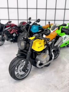 TWH DIECAST MOTOR RETRO SUPERBIKE MOTOR BALAP HARLEY MOGE RACING DENGAN LAMPU & SUARA HADIAH ANAK PAJANGAN