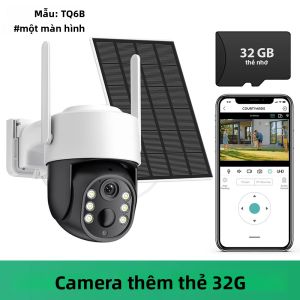 Camera Không Dây Năng Lượng Mặt Trời 4MP 2K Với WiFi Giám Sát Ngoài Trời Sử Dụng Pin Zoom Kỹ Thuật Số 5X Phát Hiện Chuyển Động PIR Camera An Ninh ICSEE