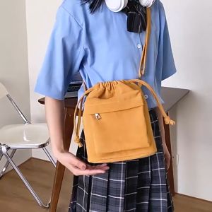Túi vải đeo chéo nữ dây rút thời trang mới trẻ trung hợp xu hướng LX328