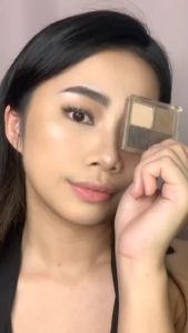 Focallure Beginner High Pigment Waterproof Eye Brow 4 Color AmberGold One-For-All Multi-Use Natural Eyebrow Powder Palette