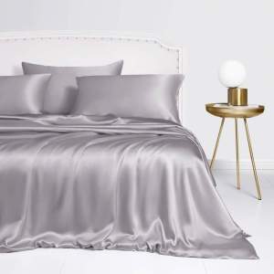 Bộ Vỏ Mền Phi Lụa Silk Mềm Mượt Mát Bộ 5 Món Vỏ Mền Gồm 1 Ga 2 Vỏ Nằm 1 Vỏ Ôm 1 Vỏ Mền 2m2x2m Có Khóa Khéo Lồng Ruột Mền _ Nemtot Bedding