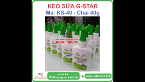 [MEGA SALE] COMBO 2 chai keo sữa dán giấy G-Star mã KS-40 Khô Nhanh Không Độc Hại giúp bé ham học