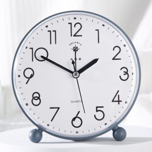 Desktop Alarm Clock Quiet Design for Boys And Girls Bedroom Use Star Brand Simple Style Plastic Material Battery Powered
