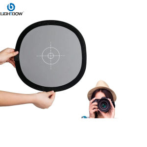 Lightdow 12 x 12 Inch (30 x 30 cm) White Balance 18% Gray Reference Reflector Grey Card with Carry Bag [Folded Version]