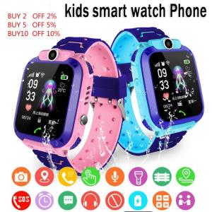 Childrens smart watch GPS phone watch touch screen multi-function student watch one-button SOS child tracker anti-lost watch