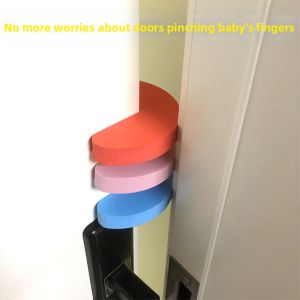 Baby Safety Door Stop Auto-Close Door Gap Prevents Finger Pinches Child Proof Door Closer round Arc Shape Universal Fit