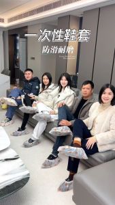 Disposable Non slip Shoe Cover Cute Foot Coverings Indoor Outdoor Home Workplace Household Floor Protection Dust Cartoon