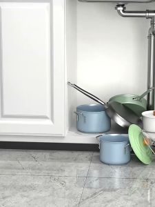Adjustable Pot Rack Tray Organizing Kitchen Sink Cabinet Sink Multifunctional Rack Under Adjustable Sink