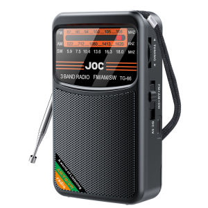 Pocket Radio FM AM SW Emergency Radio Best Reception Battery Operated Radio Type-C Rechargeable with HD Display Screen for Elder