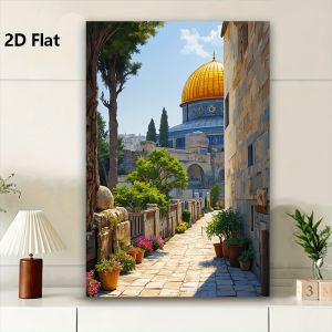 500/1000/1200/2000PCS Puzzle Rock Dome and Al Aqsa Mosque Jigsaw Creative Decompression Toys Modern Home Decor As A Holiday Gift