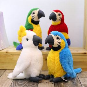 Artificial Bird Macaw Doll Plush Toys Decoration Doll Childrens Day Birthday Gift for Girls
