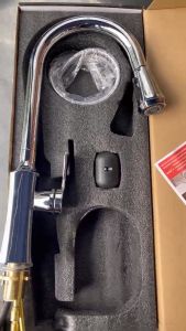 Vòi Rửa Chén Nóng Lạnh Đồng Thau Mạ Crome Tích Hợp Dây Rút Tiện Lợi Thiết Kế Sang Trọng Hiện Đại.