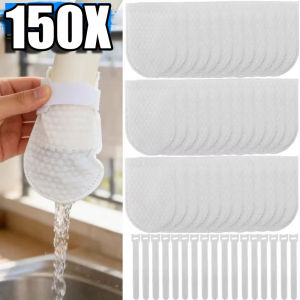 150pcs Disposable Cotton Faucet Anti-splash Filter Sleeves / Tap Water Impurity Purification Filter Bags / Easy-to-install Universal Faucet Cover Filters
