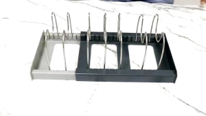 Dividers Adjustable Cookware Pot Lid Shelf Holder Stand Expandable Pan Dish Organizer Rack Storage
