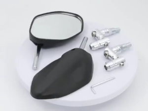 HD Rearview Mirror for Honda Motorcycles - 360° Foldable CNC Alloy Base Universal Mount & Stable Fit